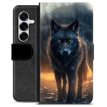 Husă Portofel Premium - Samsung Galaxy S25+ - Lup