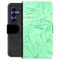Husă Portofel Premium - Samsung Galaxy S25 - Mentă Verde