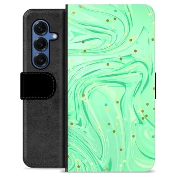 Husă Portofel Premium - Samsung Galaxy S25 - Mentă Verde