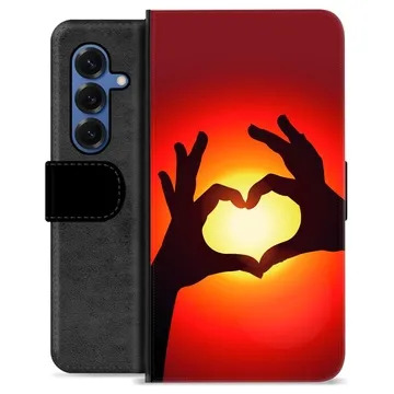 Husă Portofel Premium - Samsung Galaxy S25 - Silueta Inimii