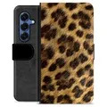 Husă Portofel Premium - Samsung Galaxy S25 - Leopard