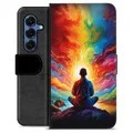 Husă Portofel Premium - Samsung Galaxy S25 - Meditație