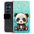 Husă Portofel Premium - Samsung Galaxy S25 - Panda