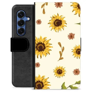 Husă Portofel Premium - Samsung Galaxy S25 - Floarea Soarelui