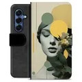 Husă Portofel Premium - Samsung Galaxy S25 - Atmosferă Vintage