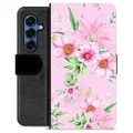 Husă Portofel Premium - Samsung Galaxy S25 - Acuarelă Flori