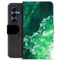 Husă Portofel Premium - Samsung Galaxy S25 - Valuri