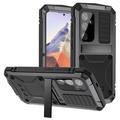 Husă Premium cu suport pentru picior și protector de ecran din sticlă călită Samsung Galaxy S25 R-Just - Negru