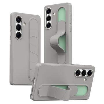 Samsung Galaxy S25/S24 Husă hibridă Smart cu prindere în picioare - Gri titan
