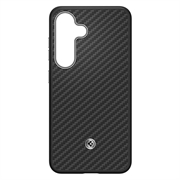 Husă Samsung Galaxy S25 Spigen Enzo Aramid GP-FPS931PGABW - Negru / Argint
