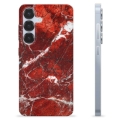 Husă TPU - Samsung Galaxy S25 - Marmură Roșie