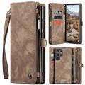 Husă Portofel Samsung Galaxy S25 Ultra - Caseme 008 2-în-1 Multifunctional - Maro