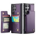 Samsung Galaxy S25 Ultra Caseme C22 Case RFID Card Wallet - Violet