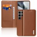 Husă Piele Portofel Samsung Galaxy S25 Ultra - Dux Ducis Hivo - Maro