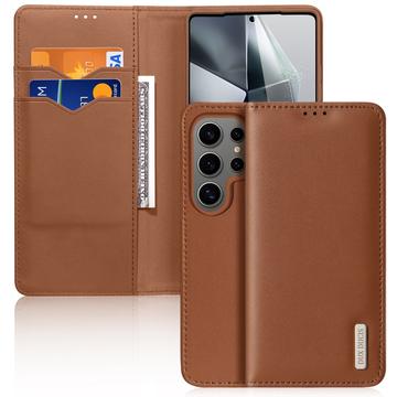 Husă Piele Portofel Samsung Galaxy S25 Ultra - Dux Ducis Hivo - Maro