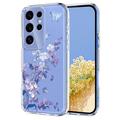 Samsung Galaxy S25 Ultra Husă TPU cu model floral - Violet