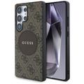 Husă Samsung Galaxy S25 Ultra Guess 4G Round Patch Classic Logo - Compatibil MagSafe - Maro