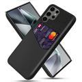 Husă cu Buzunar Card Samsung Galaxy S25 Ultra - KSQ - Negru
