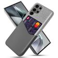 Husă cu Buzunar Card Samsung Galaxy S25 Ultra - KSQ - Gri