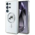 Husă Samsung Galaxy S25 Ultra Karl Lagerfeld IML Karl&Choupette Heads - Compatibil MagSafe - Transparent