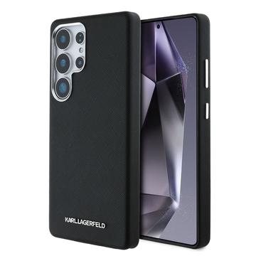 Husă Samsung Galaxy S25 Ultra Karl Lagerfeld Saffiano Metal Logo - Negru
