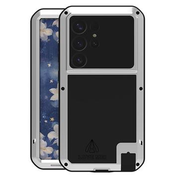 Husă Hibrid Samsung Galaxy S25 Ultra - Love Mei Powerful - Argintiu