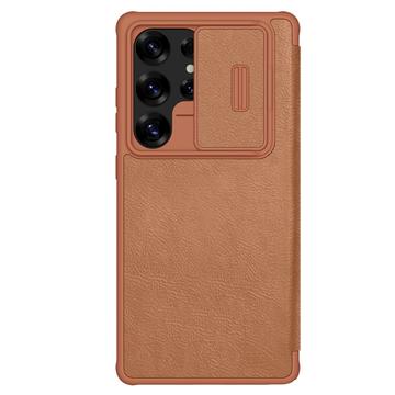 Husă Flip Samsung Galaxy S25 Ultra - Nillkin Qin Pro - Maro