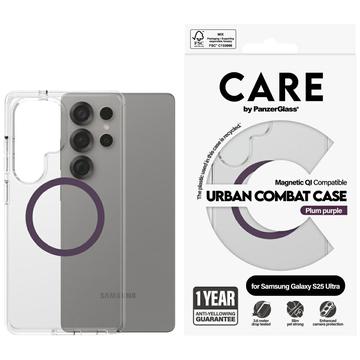 Husă Samsung Galaxy S25 Ultra PanzerGlass Care Urban Combat - compatibilă cu MagSafe - Prună