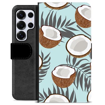 Husă Portofel Premium - Samsung Galaxy S25 Ultra - Cocos