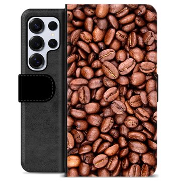 Husă Portofel Premium - Samsung Galaxy S25 Ultra - Boabe de Cafea