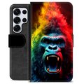 Husă Portofel Premium - Samsung Galaxy S25 Ultra - Gorilă