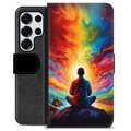Husă Portofel Premium - Samsung Galaxy S25 Ultra - Meditație
