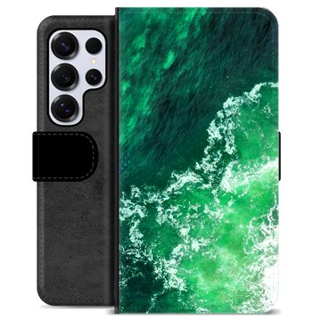 Husă Portofel Premium - Samsung Galaxy S25 Ultra - Valuri