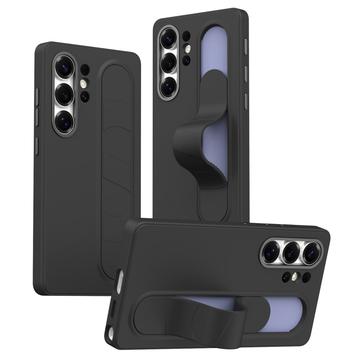 Samsung Galaxy S25 Ultra Husă hibridă Smart cu prindere în picioare - Negru