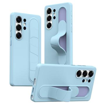 Samsung Galaxy S25 Ultra Husă hibridă Smart cu prindere în picioare - albastru