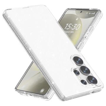 Husă Hibrid Samsung Galaxy S25 Ultra - Stylish Glitter - Biel