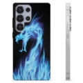 Husă TPU - Samsung Galaxy S25 Ultra - Dragon din Foc Albastru