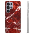 Husă TPU - Samsung Galaxy S25 Ultra - Marmură Roșie