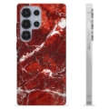 Husă TPU - Samsung Galaxy S25 Ultra - Marmură Roșie