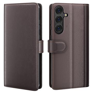 Husă Piele Portofel cu Kickstand Samsung Galaxy S25 - Maro