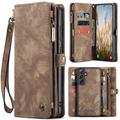 Husă Portofel Samsung Galaxy S25+ - Caseme 008 2-în-1 Multifunctional - Maro