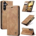 Husă Portofel Samsung Galaxy S25+ - Caseme 013 - Maro