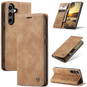 Husă Portofel Samsung Galaxy S25+ - Caseme 013 - Maro