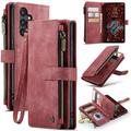 Husă Portofel Samsung Galaxy S25+ - Caseme C30 Multifunctional - Roșu