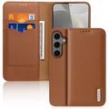 Husă Piele Portofel Samsung Galaxy S25+ - Dux Ducis Hivo - Maro