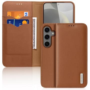 Husă Piele Portofel Samsung Galaxy S25+ - Dux Ducis Hivo - Maro
