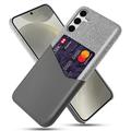 Husă cu Buzunar Card Samsung Galaxy S25+ - KSQ - Gri