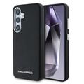 Husă Samsung Galaxy S25+ Karl Lagerfeld Saffiano Metal Logo - Negru