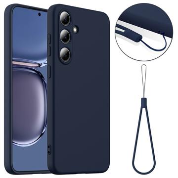 Husă Silicon Liquid Samsung Galaxy S25+ - Compatibila MagSafe - Albastru Închis