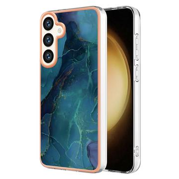 Husă TPU Samsung Galaxy S25+ - Marble Pattern Electroplated IMD